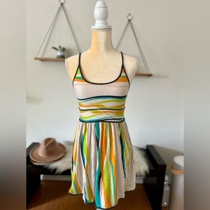 Retro sundress with back cut-out